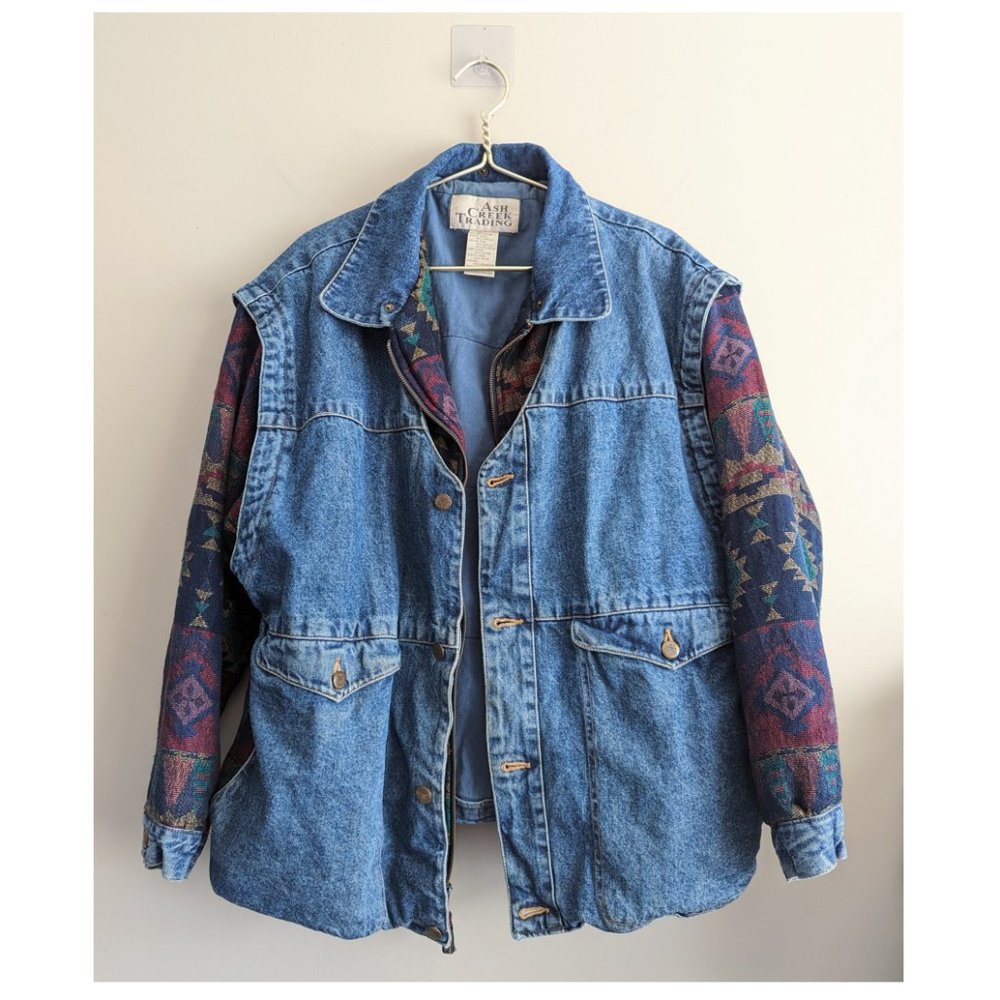 Ash Creek Trading Tapestry Southwestern Denim Jacket